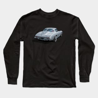 1963 corvette in silver Long Sleeve T-Shirt